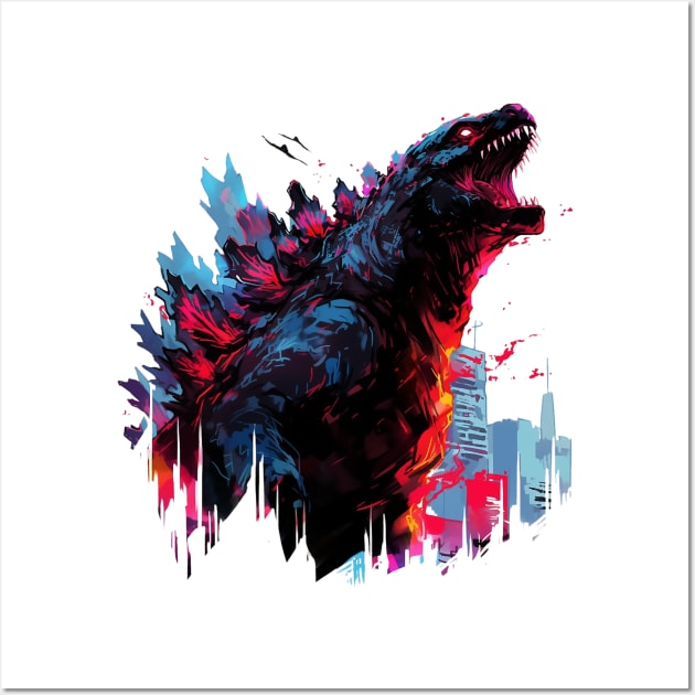 godzilla Wall Art by piratesnow